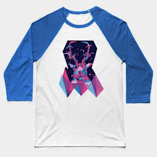 Geometric Stag Baseball T-Shirt